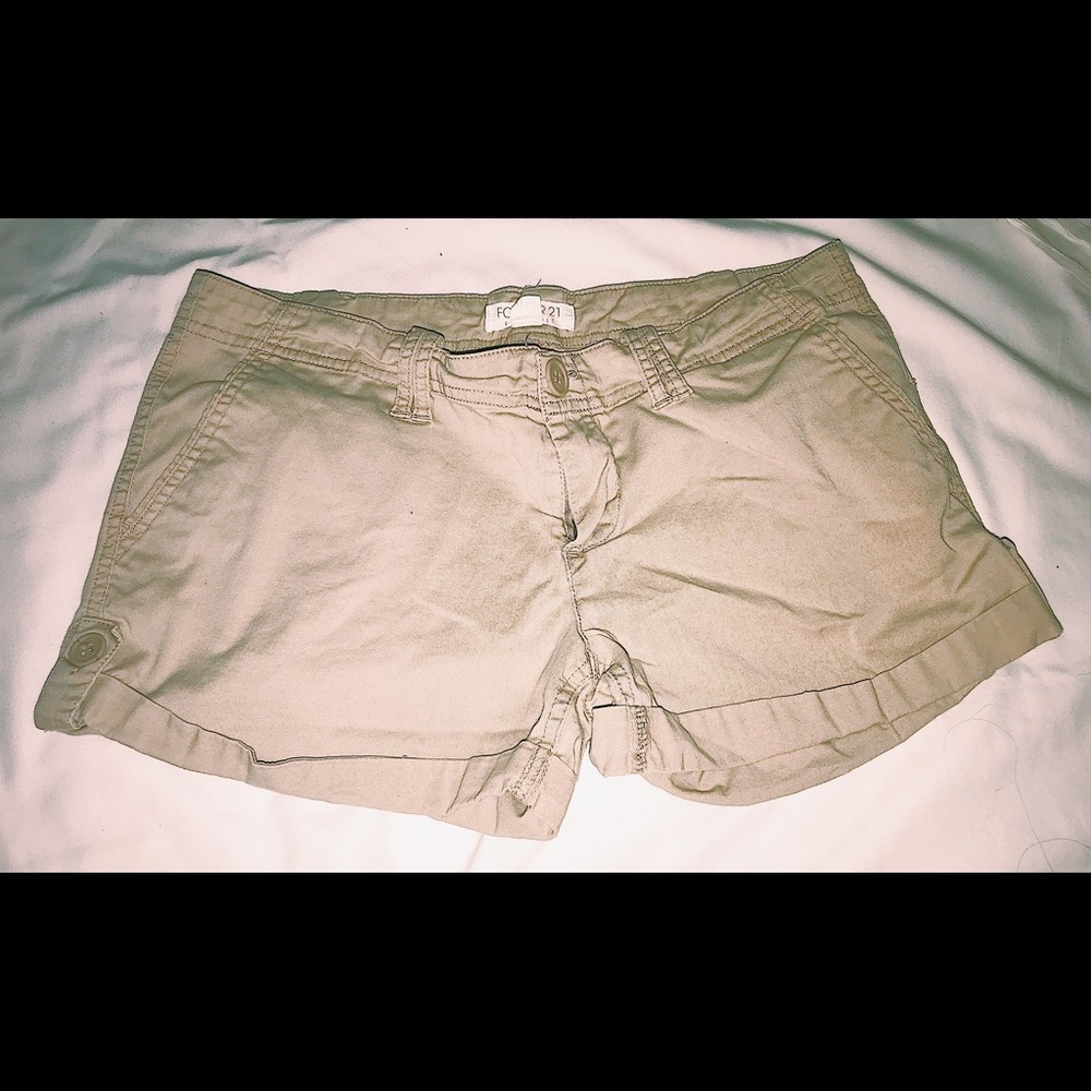tan shorts
